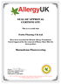 Allergy UK Marmoleum Certificate