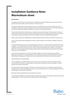 Marmoleum sheet installation guidance note