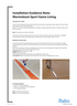 Marmoleum Sport game lining installation guidance note