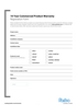 10 Year commercial Warranty Form 