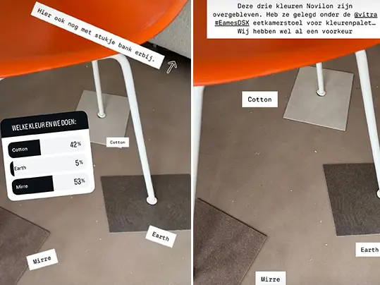 Strandhuisje Bonnie Dubois instagram poll Novilon vtwonen stalen