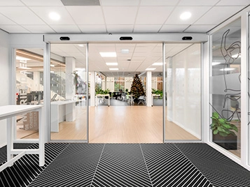 Nuway Connect Plus Chevron_silver aluminium profiles