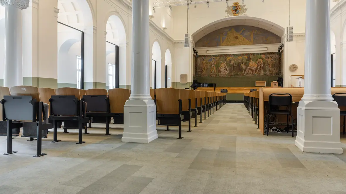 Flotexgolv i aula