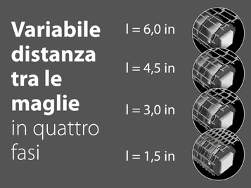 Maglie in acciaio variabili