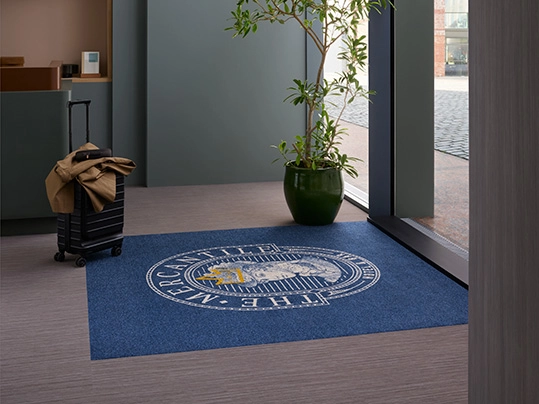 printed Coral Logo mat