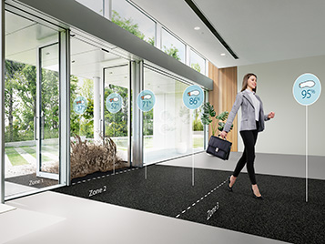 Coral leave dirt at the door commercial entrance matting