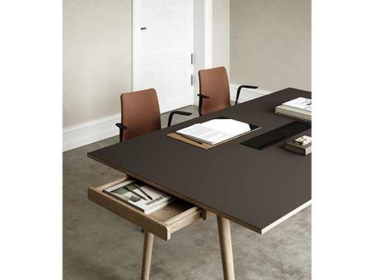 LInk collection meeting table detail furniture linoleum 4023