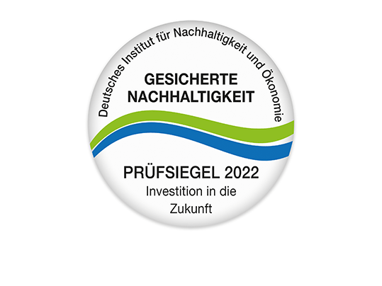 Prüfsiegel - Gesicherte Nachhaltigkeit 2022