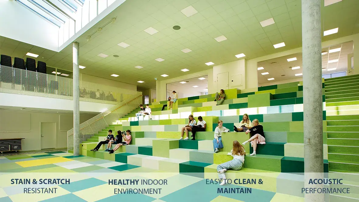 Main image - Best natural flooring for school education