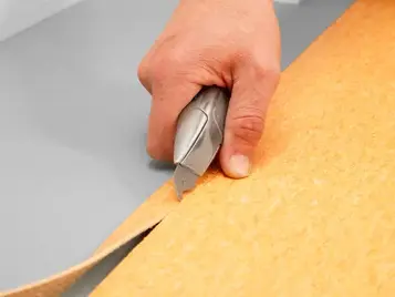 snijden marmoleum