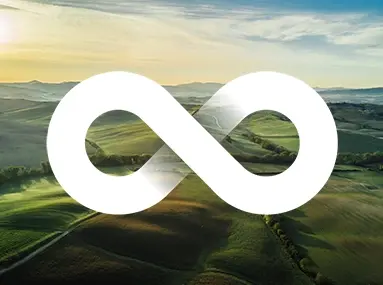 Nature + infinity logo