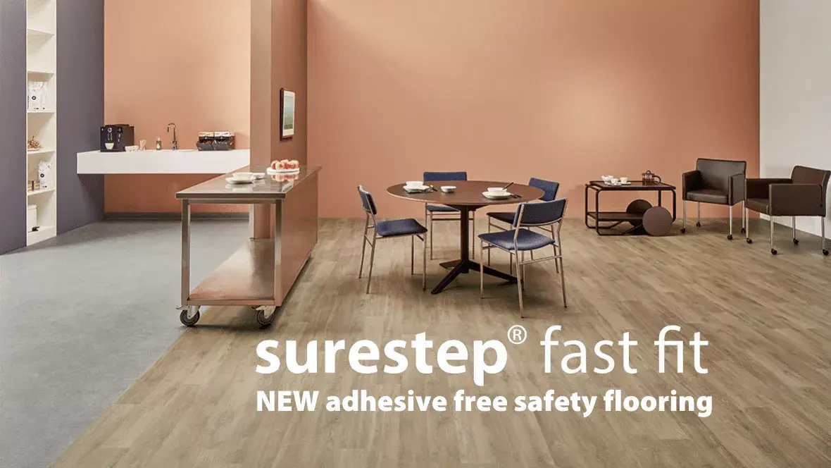 Surestep Fast Fit adhesive free safety flooring 