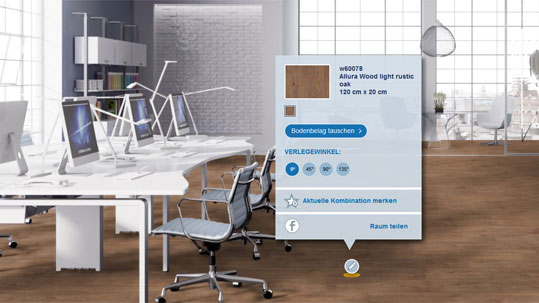 Forbo Floorplaner - Verlegen Sie Forbo Bodenbeläge