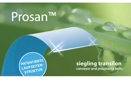 Prosan™ – das Förderband für optimale Hygiene beim Transport von Lebensmitteln