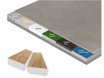 Image of Allura Ease over a variety of subfloors