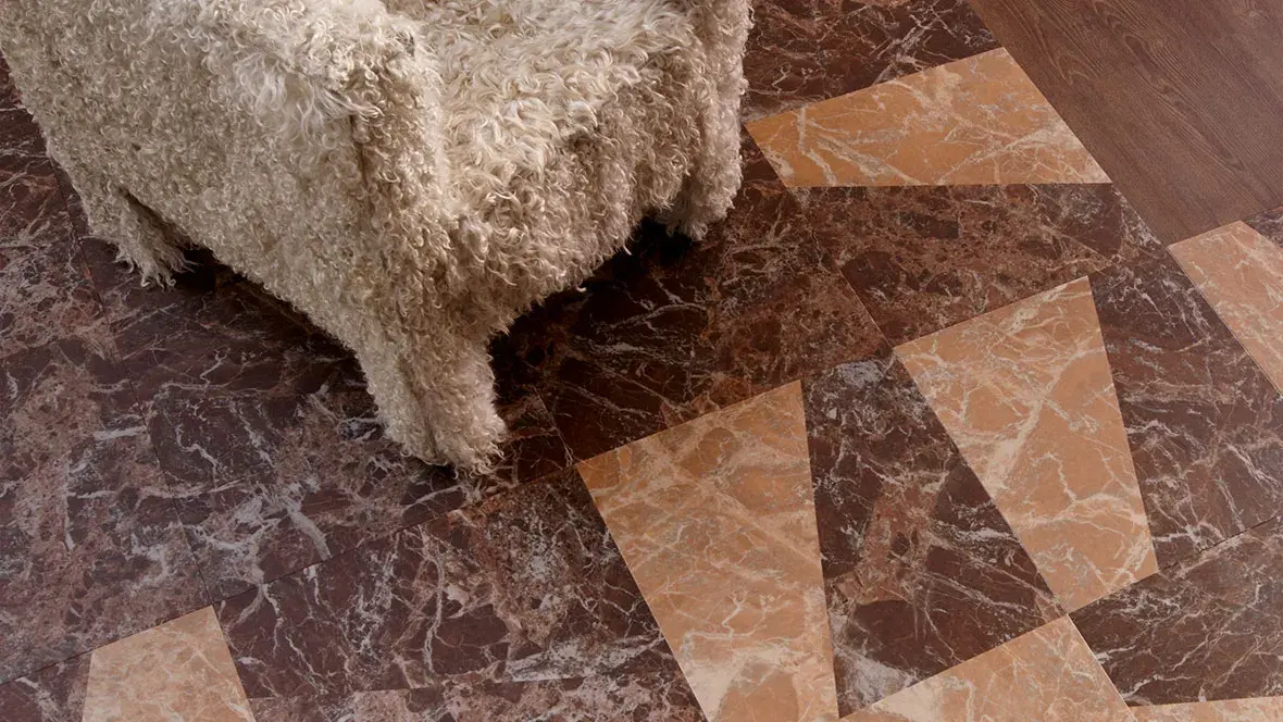 Allura trapezoid marble combination