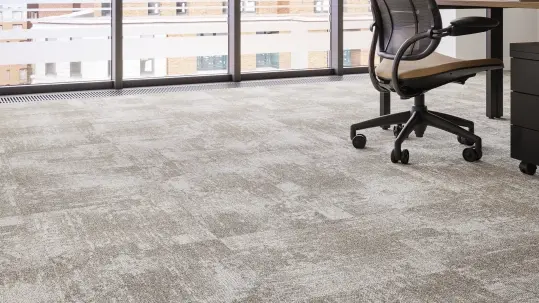 Tessera Infused carpet tiles in an office environment
