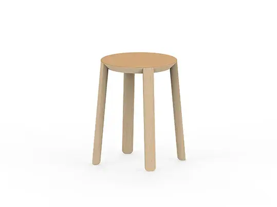 Linoleum stool by Studio Stefan Scholten