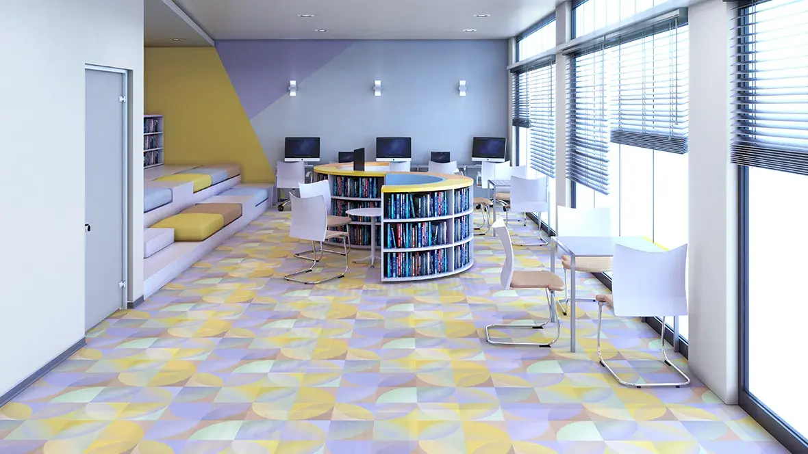 Constructed patterns | digital printing | Flotex and vinyl | Forbo Flooring Systems