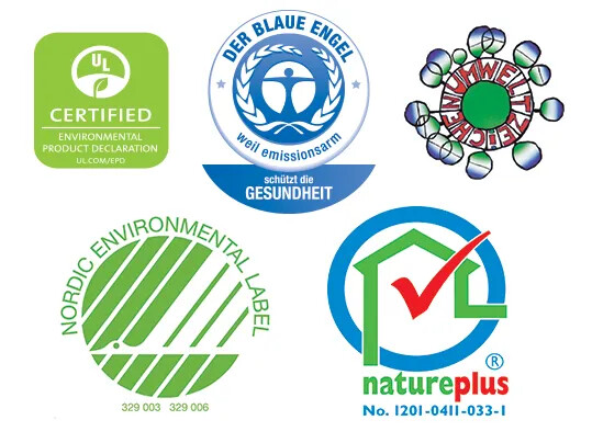 Marmoleum milieucertificering en eco-labels
