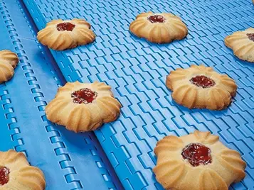 Conveyor belts for cookie manufacture