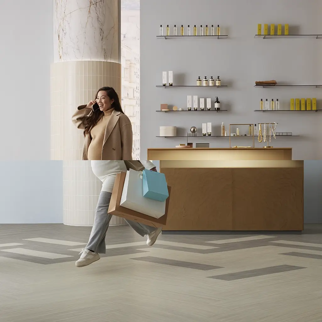 Revêtement de sol linoléum Marmoleum naturel commerces et boutiques | Forbo Flooring 