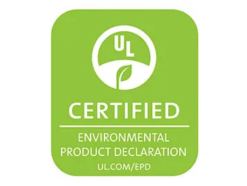 UL certified environmental product declaration
