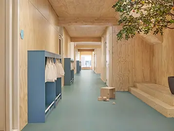 Marmoleum Concrete 3763 blue shimmer commercial linoleum