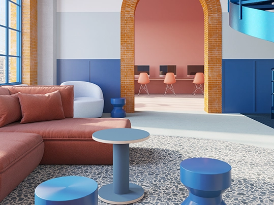 Moods EDIT ONE | 36612 denim wood mix, 3429 bluemoon, 4005 denim, 172842 salmon | Forbo Flooring Systems Moods EDIT ONE | 36612 denim wood mix, 3429 bluemoon, 4005 denim, 172842 salmon | Forbo Flooring Systems