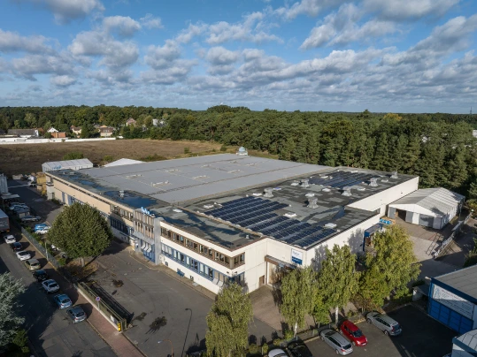 Photovoltaic system at the Garbsen site 