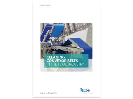 Title Whitepaper "Cleaning conveyor belts in the food industry"