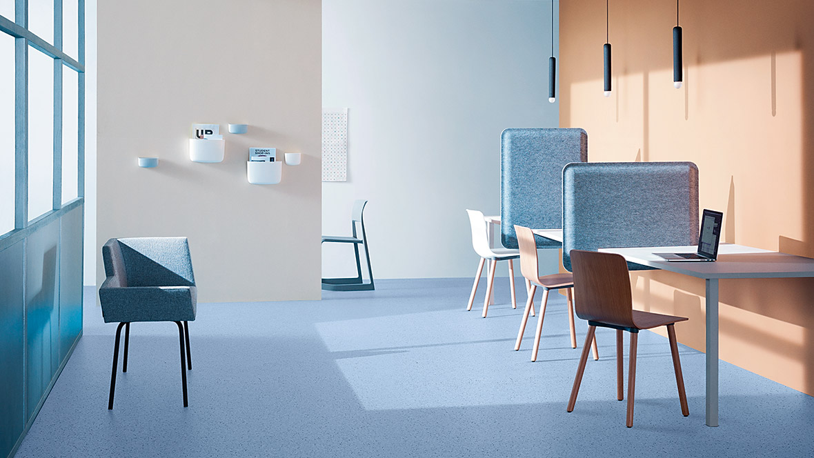 Sphera Essence 50508 blue homogeneous vinyl flooring for medical centre