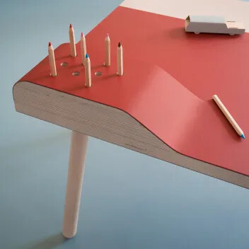 Furniture Linoleum 4164-4185 kids table pencils