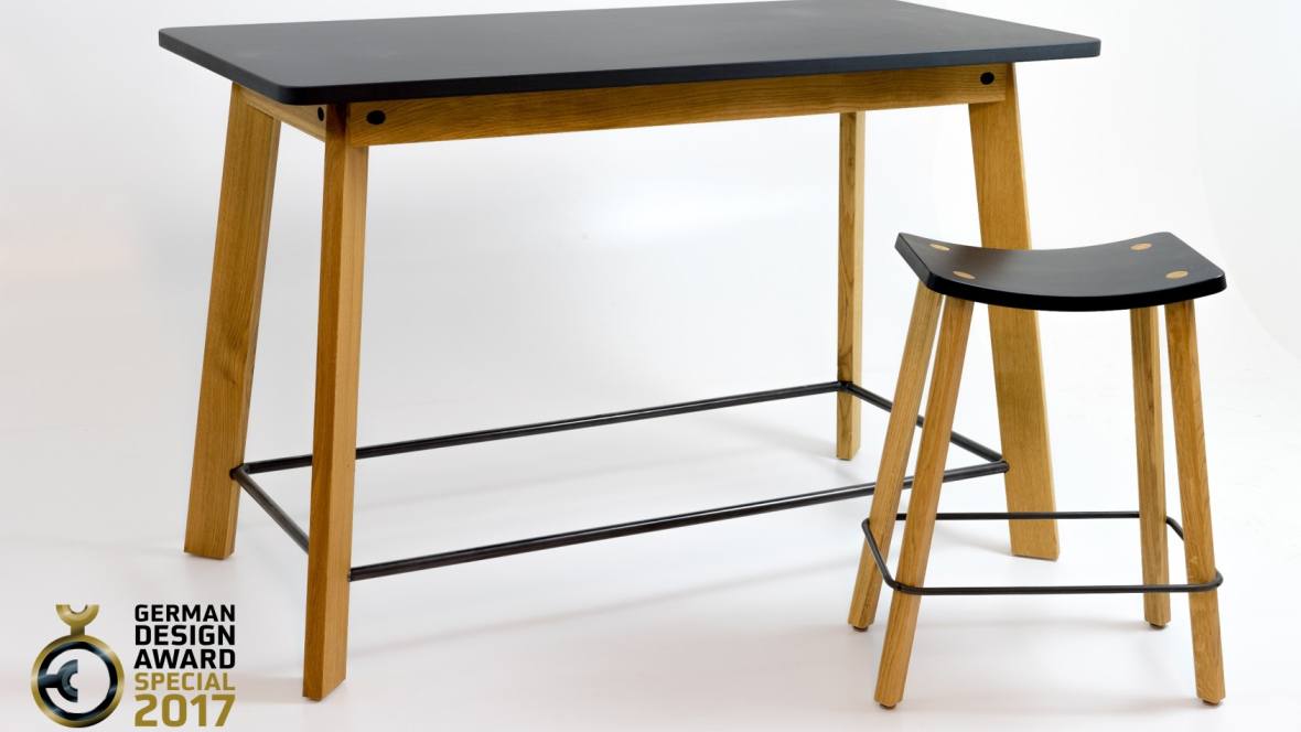 Tisch ANGUS Tisch und Hocker – Forbo Furniture Linoleum