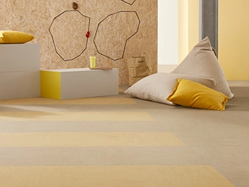 Marmoleum Modular_t3289 sandstone_t3774 corn silk