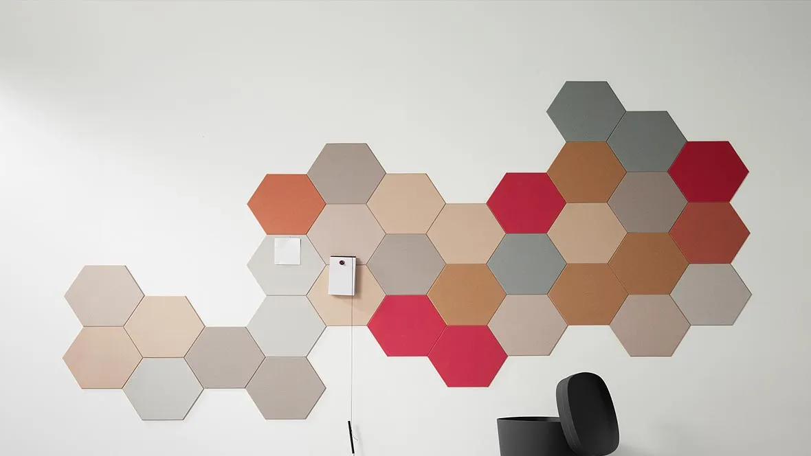 Bulletin Board - Pin board hexagons