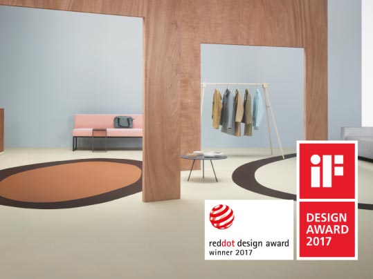 Marmoleum Cocoa i Marmoleum Slate nagrodzone iF Design oraz Red Dot Award 2017