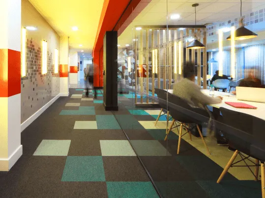 Modular carpet tiles - Education facility 
