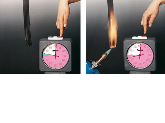 Flame-retardant belts cease to burn within seconds as soon as they are no longer subjected to an open flame.