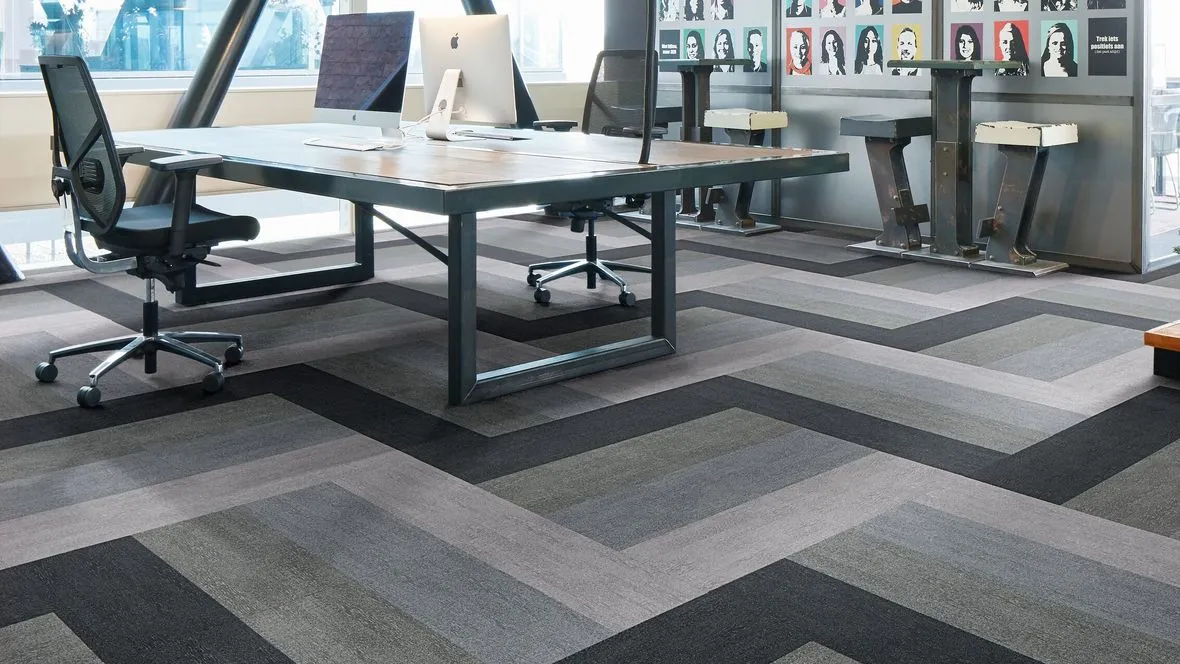 Flotex Colour flocked flooring - Textile Planks - Commercial Flooring