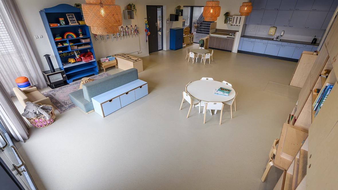 TintelTuin kinderopvang met Marmoleum Cocoa als basis