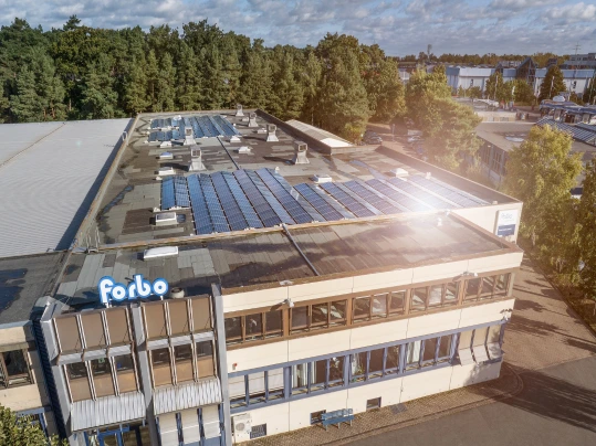 Photovoltaic system at the Garbsen site