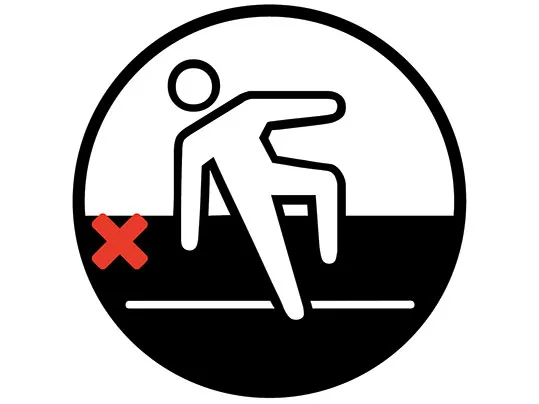 Slip resistant logo