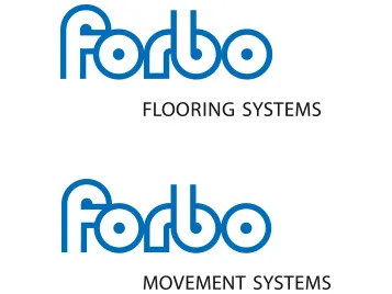 Markenübersicht 2012 mit den Geschäftsbereichen Forbo Flooring Systems und Forbo Movement Systems.