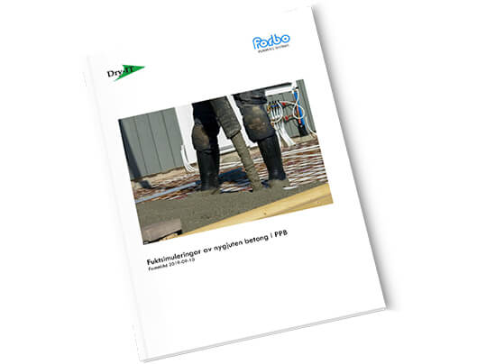 Rapport: Fuktsimuleringar av nygjuten betong i PPB – Dry-IT