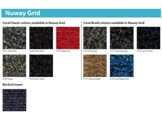 Tapis de propreté rigide Nuway grid - coloris | Forbo Flooring Systems