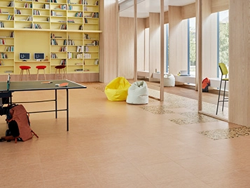 Allura Decibel - 9243 terra terrazzo | 9563 peach twill | 5534 amber serene oak