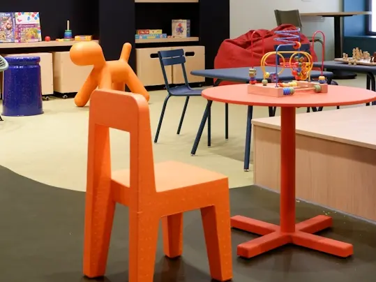 Marmoleum installed at Kids Quarter