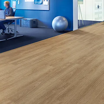 Allura 60284 natural giant oak | Tessera Arran 1502 danube luxury vinyl plank wood flooring for offices