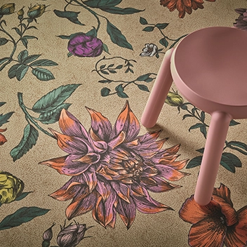 Flotex Flowerbed 270001F Dahlia Bouquet XL ecru